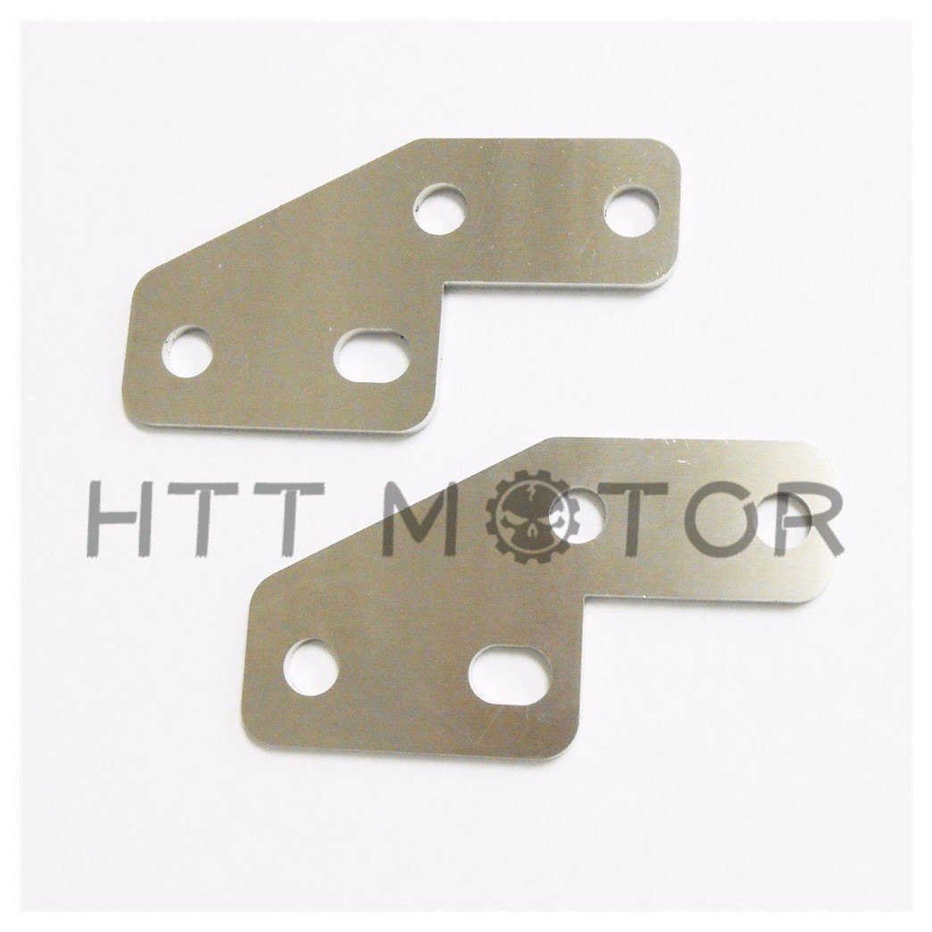 HTTMT H1730- Stainless Bagger FL Rear Fender Grab Bar Eliminator Brackets Compatible with Harley Touring