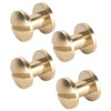 50 Set Brass Rivets Kit DIY 8mm Slot Screw Decorative