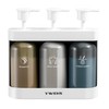 Shampoo and Conditioner Dispenser Shower Soap Dispenser 3 Chamber No