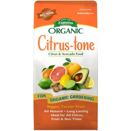 Espoma Organic Citrus-Tone 5-2-6 Natural & Organic Fertilizer and Plant Food for All Citrus, Fruit, Nut & Avocado Trees; 4 lb. Bag. Promotes Vigorous Growth & Abundant Fruit