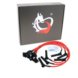 DRAGON FIRE PERFORMANCE Street Series Direct Fit 8.5mm Low Ohm Spark Plug Wire Set Compatible With 2001-2011 Ford Ranger Explorer and Mazda B4000 4.0L V6 Replaces 1F22-18-140 Oem Fit PWJ264