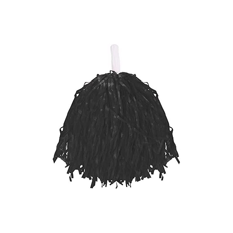 Cheerleader Pompoms for Kids and Adults Black