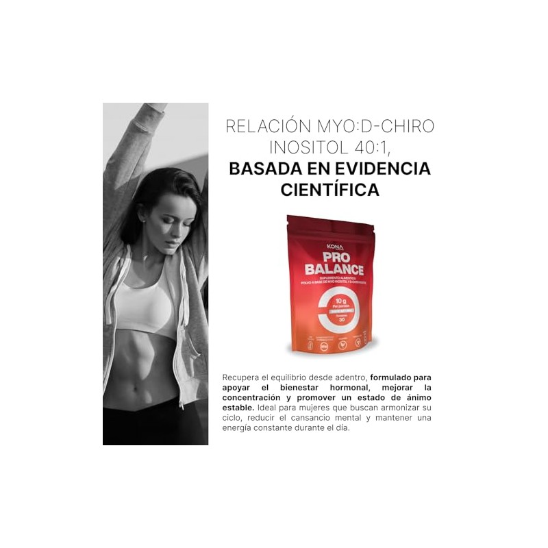 Pro Balance Myo Chiro Inositol Fórmula Relación 40a1 Suplemento Apoyo