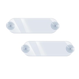 HQRNYP 2PCS EZ Pass Holder, Ezpass Mounting Strips, Toll Transponder Holder with Adhesiveand Strong Suction Cups, Universal Car Accessories Windshield Secure Toll Pass Cover Fit for Most US States