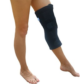 18" Alpha Medical Trim and Wrap Knee Immobilizer and Support Brace with Comfort Foam and EZ-Close Elastic Straps. Made in USA. L1830