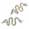 Nanysfashion 2 Broches Pasador Para Cabello Serpiente Cristal Austriaco