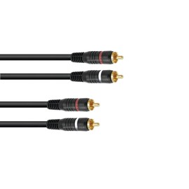 OMNITRONIC RCA Cable 2 x 2 3 m