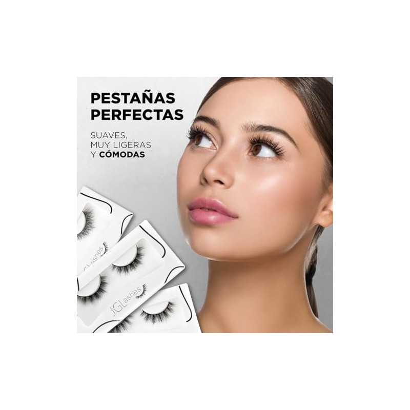 Pestaña petite 1, efecto 3D, largo de 10 mm, reutilizables