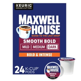 Unbranded Maxwell House Smooth Bold Roast Coffee K-Cup Pods, 24 ct Box