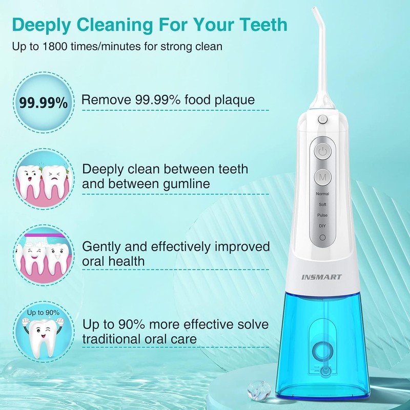 Water Flosser Professional for Teeth, Water Jet Tips for Family,