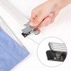 SONGMICS 8 Pack Wooden Trouser Hangers with Adjustable Clips Non-Slip
