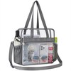 Oraben Clear Bag Stadium Approved 12x6x12 Tote Bag with Removable