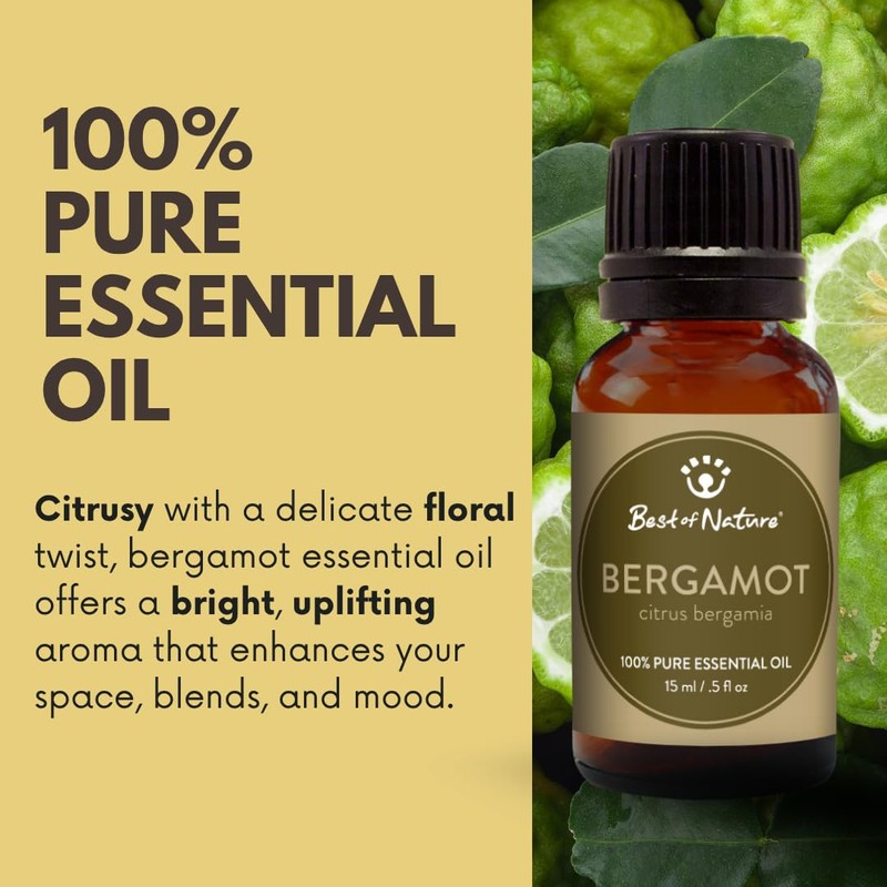 Bergamot Essential Oil for Diffuser Aromatherapy – Best of Nature