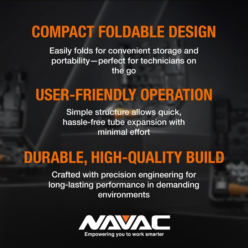 NAVAC NTE7 Manual Tubing Expander | Foldable Swaging Tool |