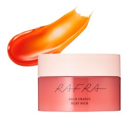 Rafra Cleansing Balm Orange Ruby Rich Orange Rose Scent, 3.5 oz (100 g), Formulated with over 99% Natural Ingredients, Astaxanthin, Fullerene, Retinol, Makeup Remover, Cleansing, Pore Countermeasure,