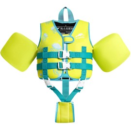 Gogokids Children's Life Jacket Life Sleeves, Toddler Jacket Style Swimming Buoyancy Aid with Adjustable Straps Children's Life Jacket for Boys and Girls (2-3 Years / 15-19 kg)