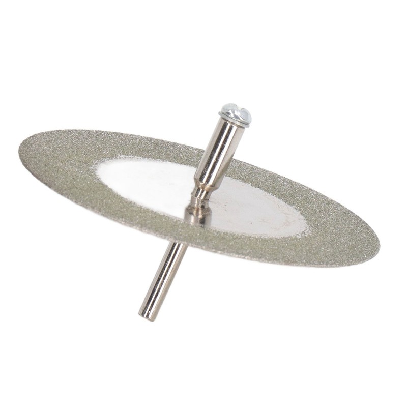 10PCS Thin Diamond Cutting Disc with Rod Round Grinding Sanding