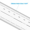 PATIKIL Film Flexible Ruler 40cm 0.1mm Scale with R Angle