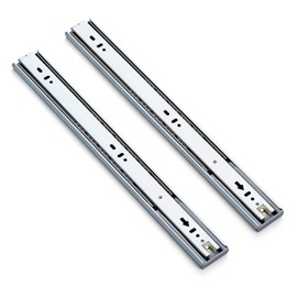 Ravinte 10 Pairs 20 Pack Full Extension Ball Bearing Mount Drawer Slides Soft Close 16 Inch Drawer Slides Silver Rails Track