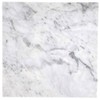 Tenedos Carrara Bianco Italian White 12x12 Marble Tile, Honed Matte