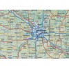 Minnesota and Iowa Physical Map - 23.3 x 16.5 Inches