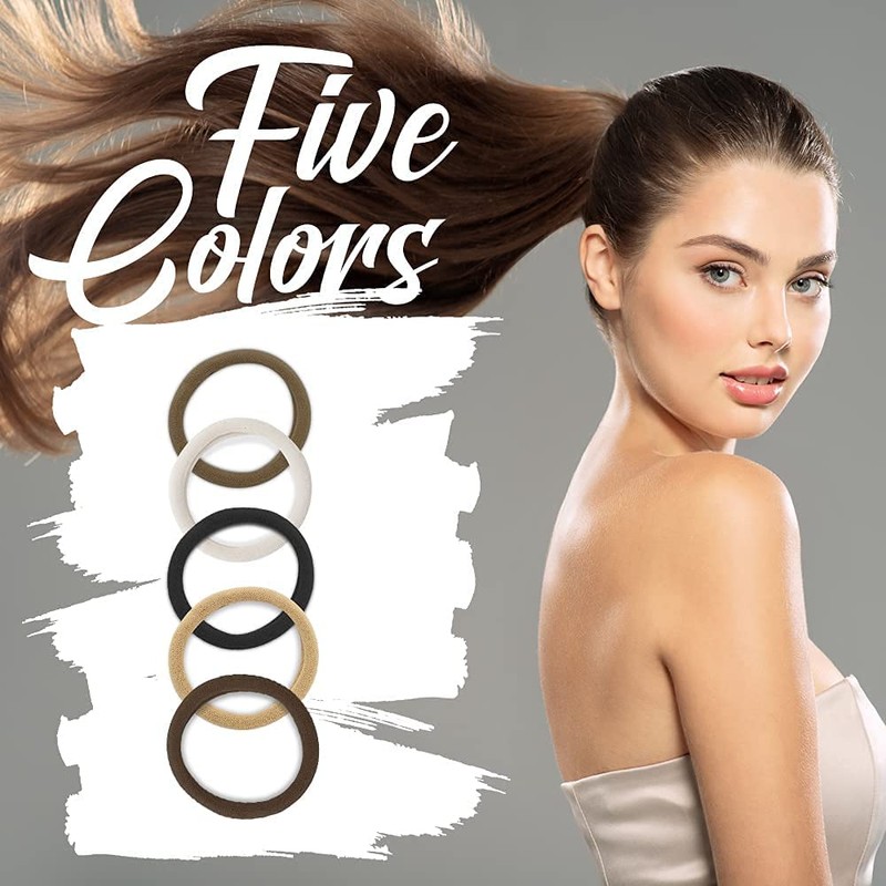 100 Pcs Ligas para Peinar el Cabello, Donas para Cabello