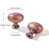 khtumeware 10 Pack 1-3/8 inch(35mm) Antique Copper Cabinet Knobs Dresser