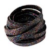 BupiMufi 9-10 mm Wide Flat Shoelaces in Glitter [Made of