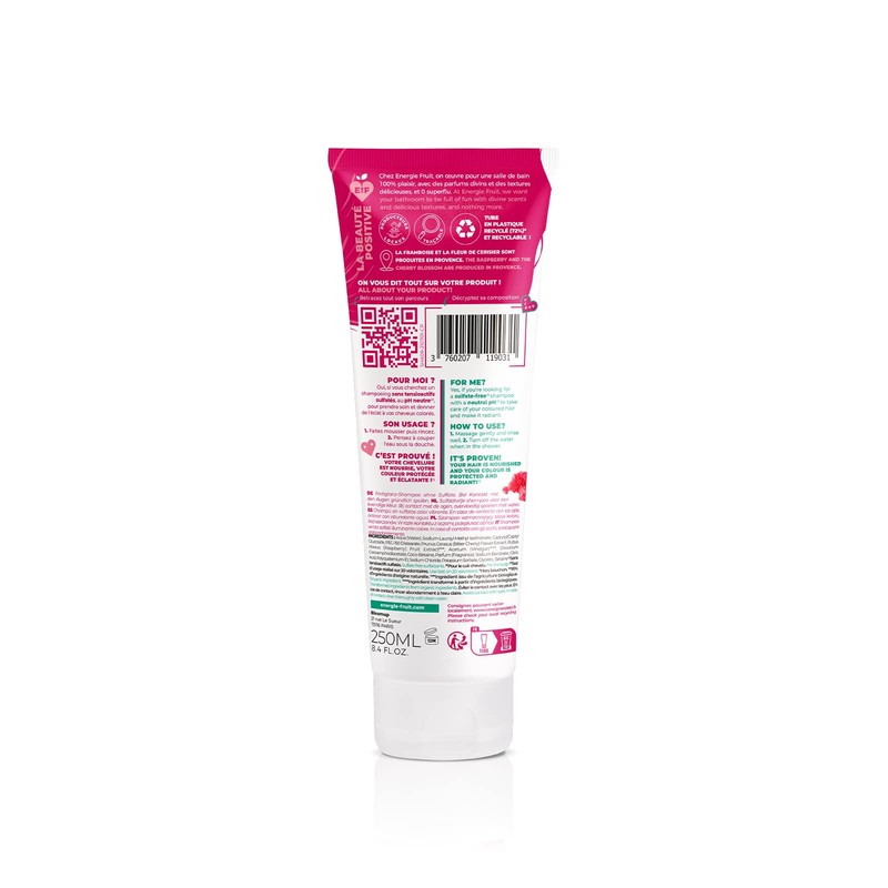 ENERGIE FRUIT | Sulfatfreies Shampoo | Kirschblüte & Bio Himbeeressig