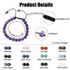 Xiimuaaoo Amethyst Bracelets for Woman Men 8 mm Natural Beaded