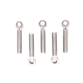 binifiMux 5pcs 304 Stainless Steel M8 x 40mm Machinery Shoulder Swing Lifting Eye Bolt