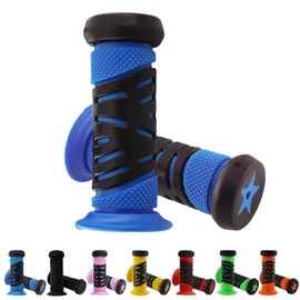TOKSEO Pair of Children's Bicycle Grips, Safety Through Impact Protection, Bicycle Grips 22 mm Calibre, 95 mm Length Rubber Handlebar Grips Bicycle Children for Scooters, Children's Balance Bike,