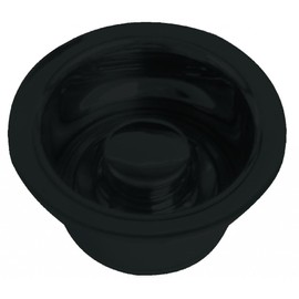 Westbrass R2082-62 3-1/2" Extra-Deep Collar Kitchen Sink Waste Disposal Flange & Stopper, Matte Black