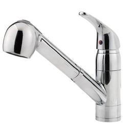 Price Pfister GT48-RP0C Portola Centerset Bathroom Sink Faucet Polished Chrome
