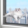 Cat Window Perch, Wireless Cat Window Hammock Foldable with 4
