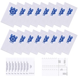 16 Pack GN Vacuum Bags Compatible with Miele Hoover Bag GN Classic C1, Complete C1, C2, C3, S2, S5, S8, S227 S240, S270, S400, S400i, S600 Vacuum Hoover, 16 Bags & 8 Clean Filters 9917730