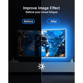 Daymeet LED TV Backlights, 9.8 ft USB Powered RGB Color Changing LED Strip Lights for 32-60 inch TVs with Remote Music Sync Bluetooth APP Control