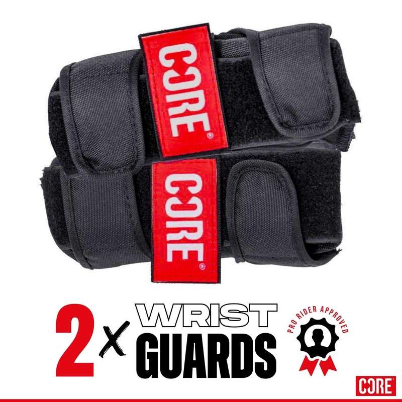 Core Protection Wrist Guards for Skating, Skateboarding and Action Sports