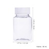 HEALLILY Pill Container Practical Pill Bottle Clear Container Bottle Plastic