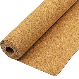 Natural Cork Board Textured Vinyl Wrap Underlayer Shelf Sheet Roll Drawer Liner (17.8 inches x 10ft)