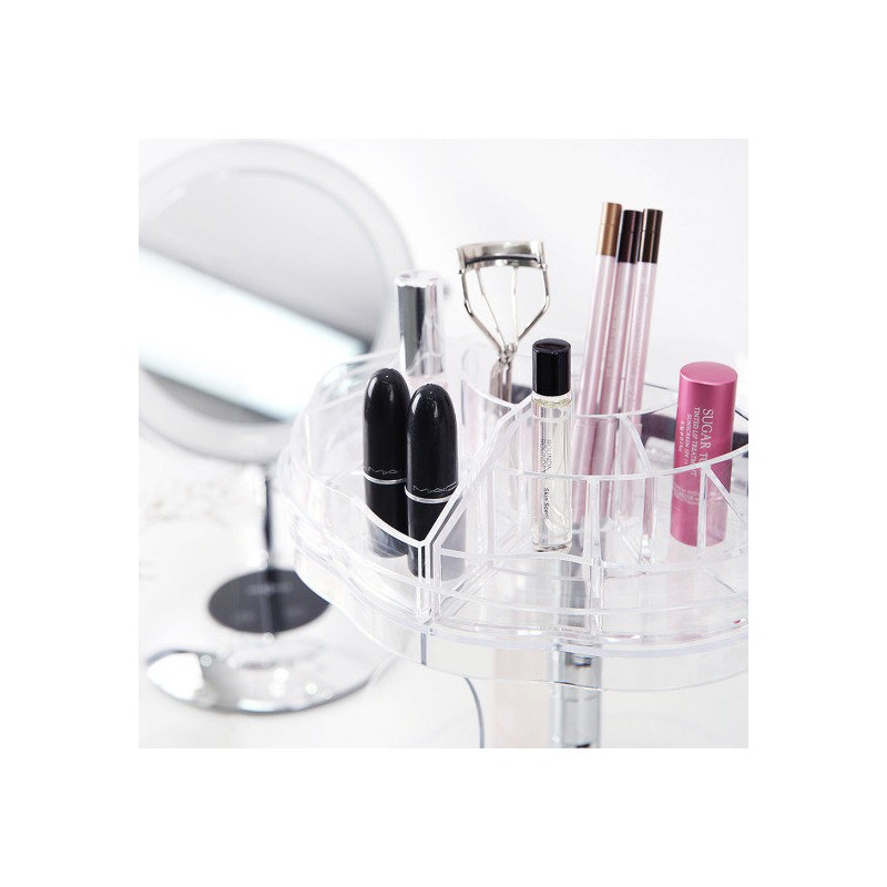 [Home & House] Turn On 360-Degree Rotating Cosmetic Organizer 2-Tier