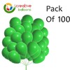 Green Balloons 100 Pack 12 Inch Green Happy Birthday Balloons