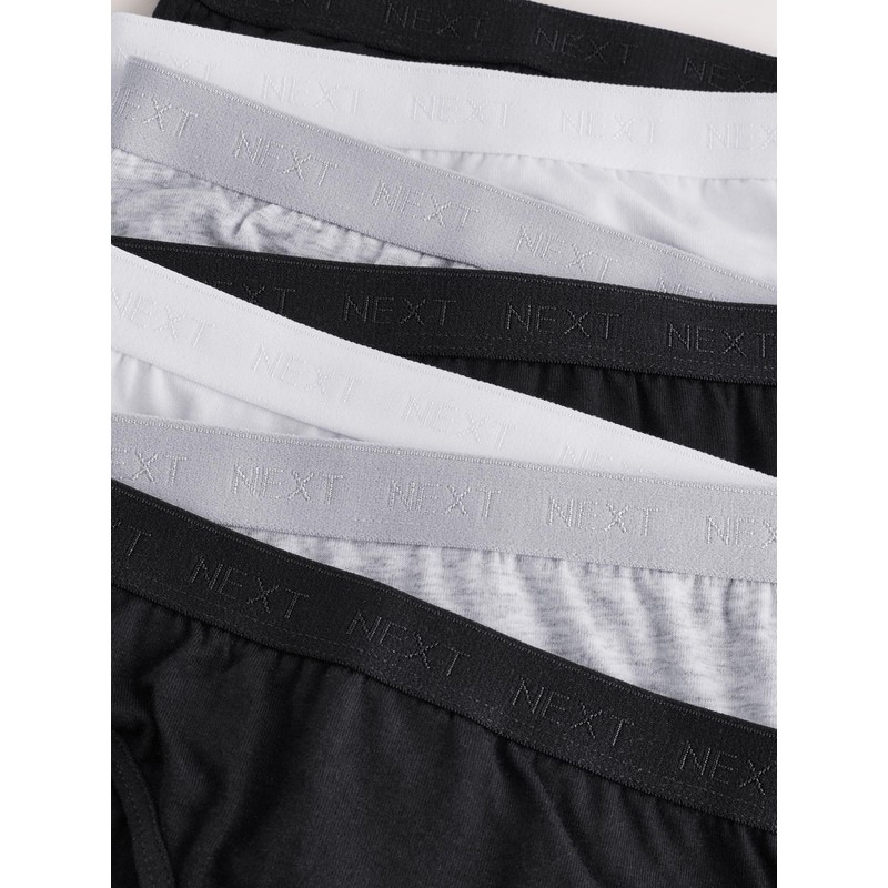 NEXT 7er-Pack Bikinihose Schwarz/Weiß/Grau 11-12 Jahre