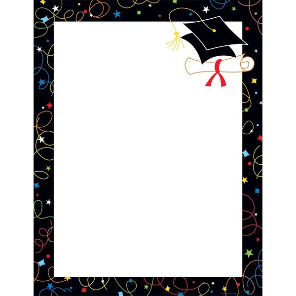 Great Papers! Grad Swirls Letterhead, 50 Count, 8.5"x11" (2012047)