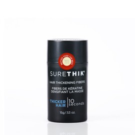 SureThik Hair Thickening Fibers - Natural - For Thicker Looking Hair - Hair Building Fibers- 15g (Dark Brown)