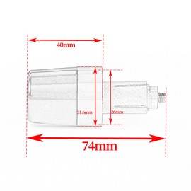 Modeer Motorcycle Handlebar Ends for Ya.ma.ha MT03 MT07 MT09/SP MT10/SP MT125 MT25 All Years Motorcycle CNC Handlebar Grip Plug Balance Pad Accessories (Black)