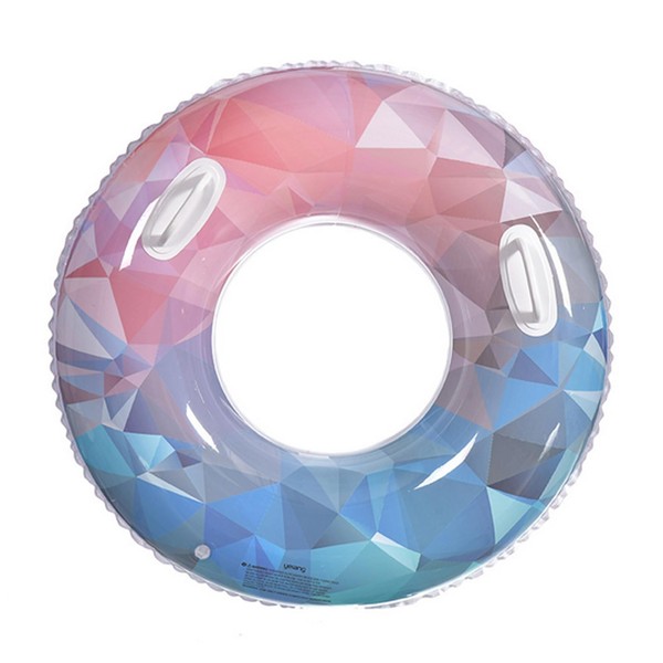 Float Ring, For Kids, Adults, O-Shaped, Swimming, Diamond Pattern, Glitter,
