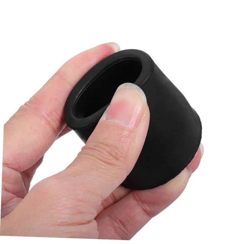 Housoutil 高齢者用松葉杖パッド グライド ゴム製 エンドキャップ 交換用 ブラック 直径25mm 松葉杖アクセ​​サリー