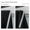 Adhesive Blackout Curtains- Self Stick Shades Window Blinds Curtains No