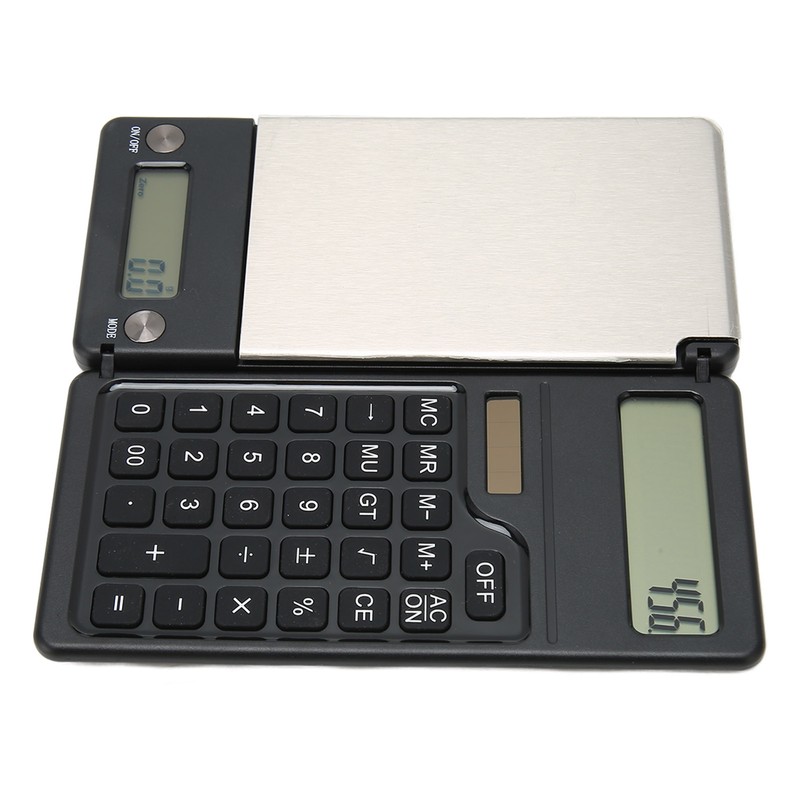 Electronic Scale with Solar Calculator 0.1g High Accuracy Multiple Units